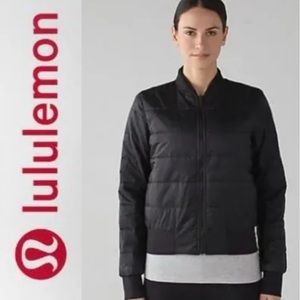 NWOT Lululemon Reversible Non Stop Bomber Jacket Black size 6